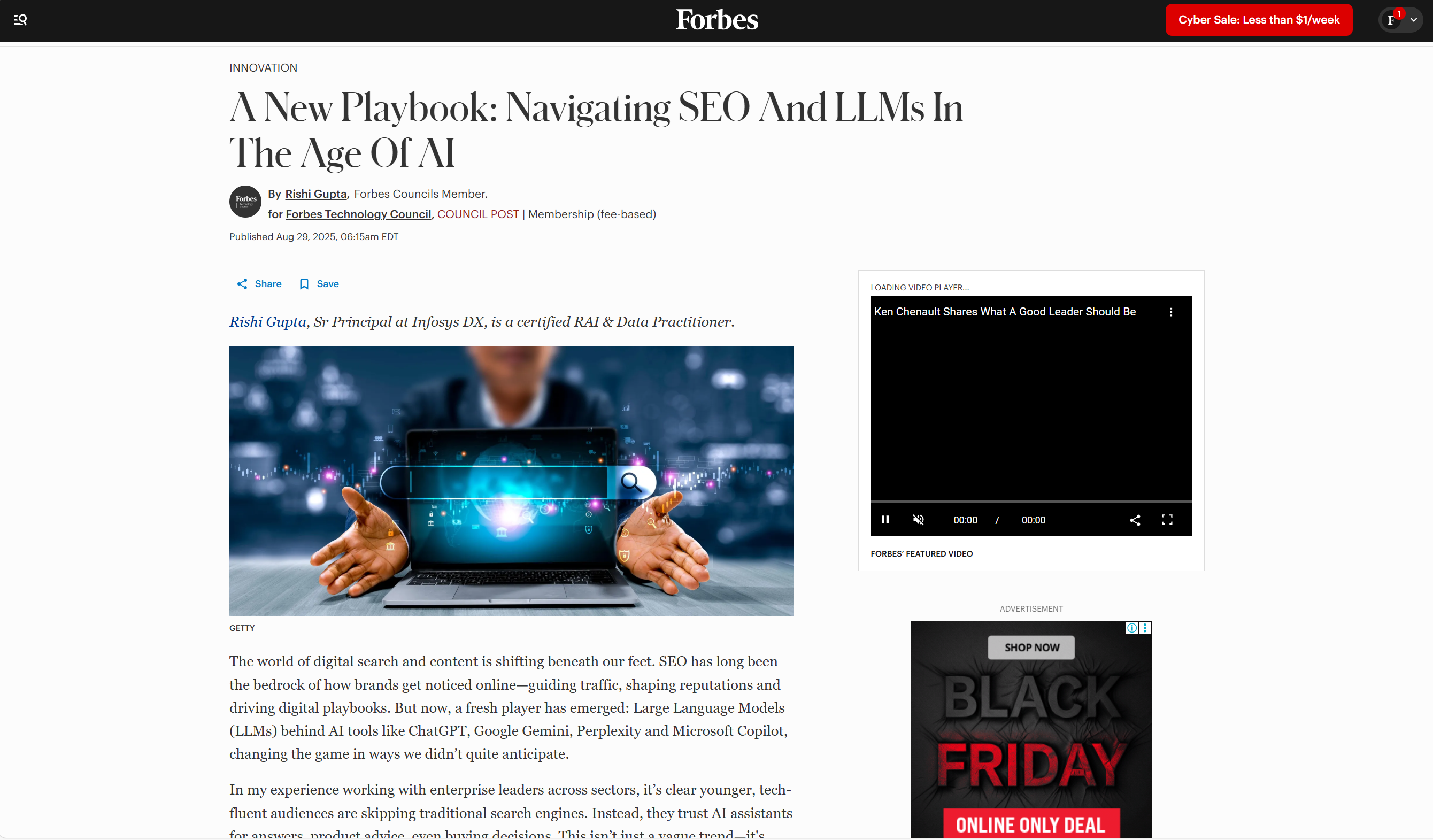 Forbes article screenshot